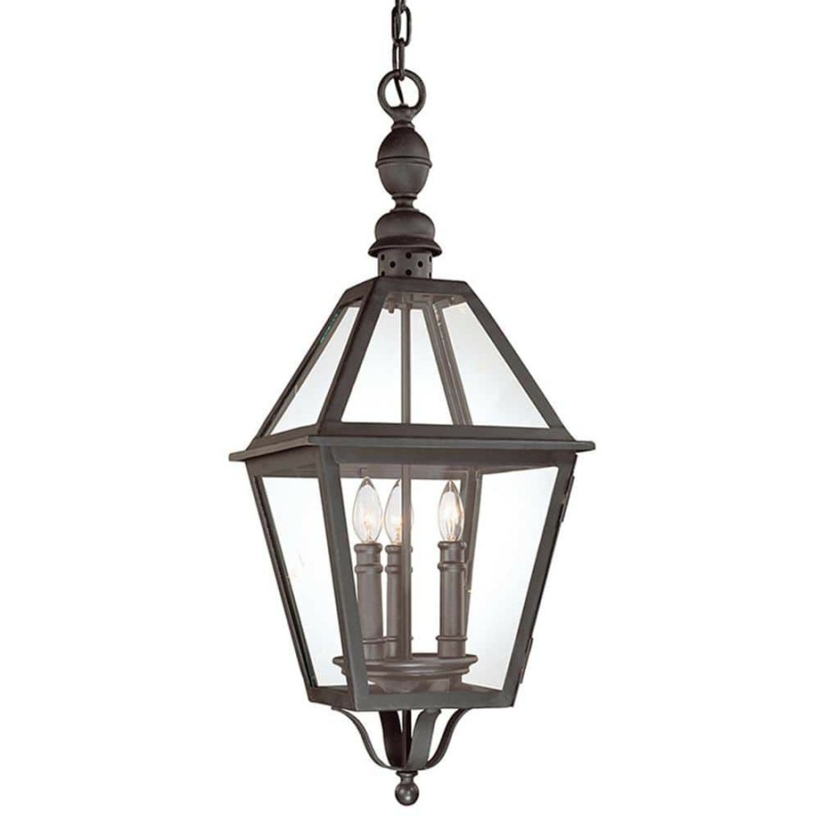 Outdoor Lighting * | Townsend 3-Light Natural Bronze Outdoor Pendant By Troy Lighting