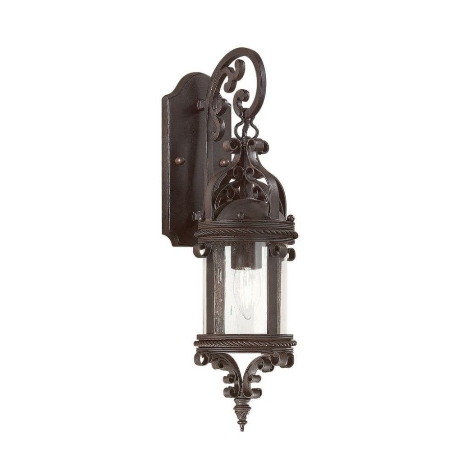 Outdoor Lighting * | Pamplona Old Bronze Outdoor Wall Lantern Sconce By Troy Lighting