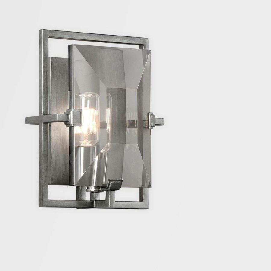 Wall Sconces * | Prism 1-Light Graphite Wall Sconce By Troy Lighting