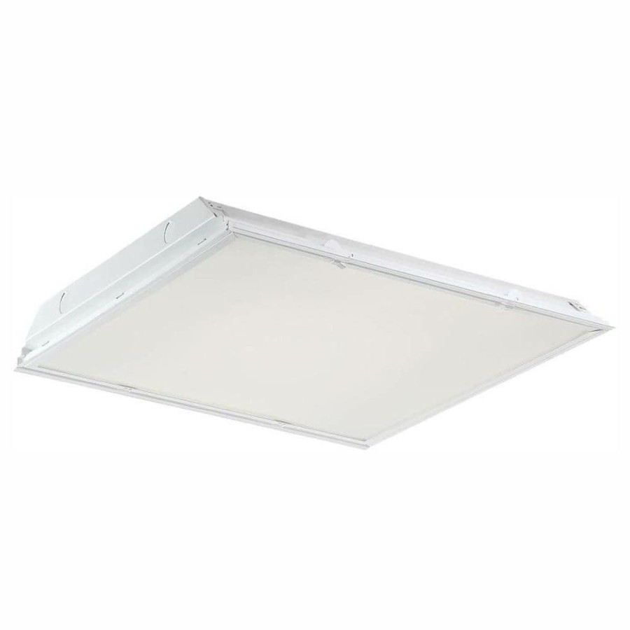 Commercial Lighting * | 2 Ft. X 2 Ft. 64-Watt Equivalent Integrated Led White Troffer, 4000K By Envirolite