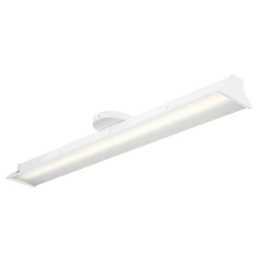 Commercial Lighting * | 3 Ft. 3,000 Lumens Integrated Led White Wraparound Light, 4000K By Envirolite