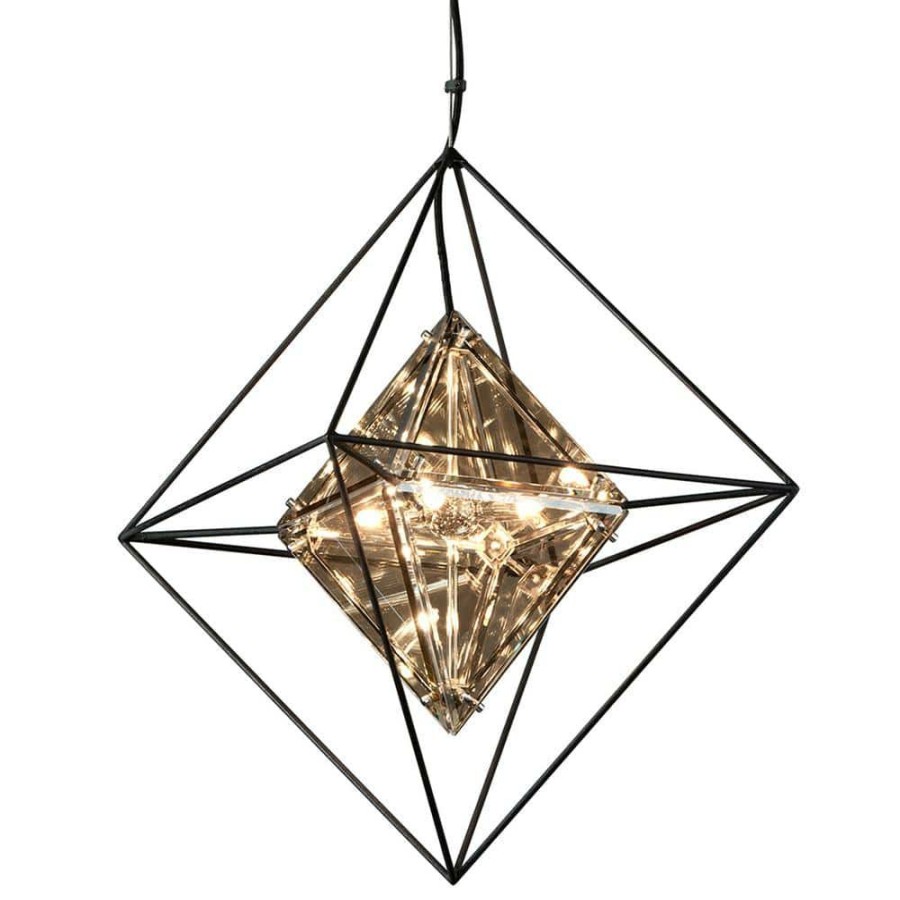 Commercial Lighting * | Epic 4-Light Forged Iron Pendant By Troy Lighting