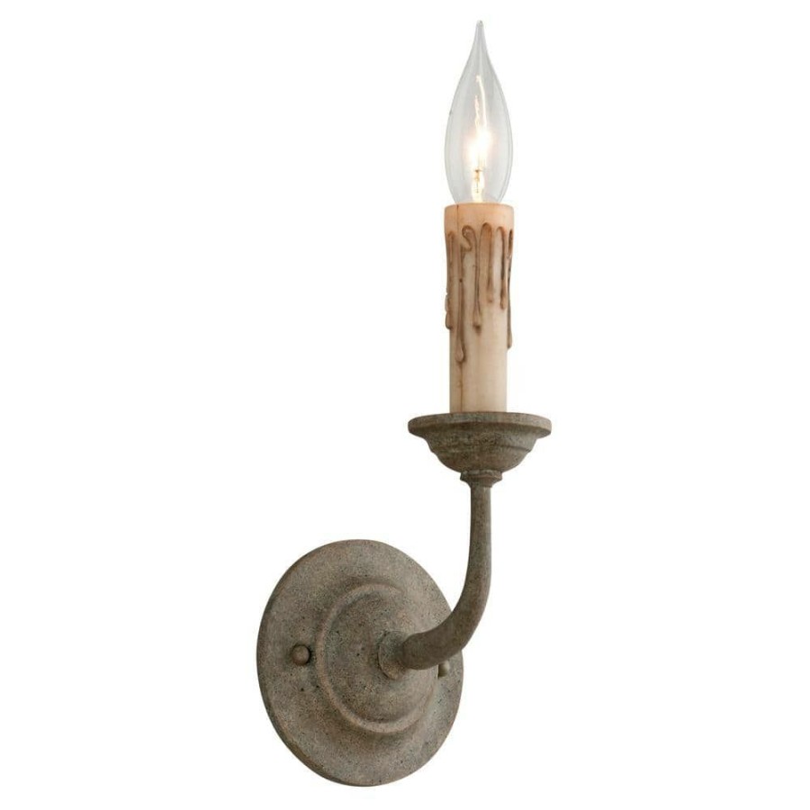 Wall Sconces * | Cyrano 1-Light Earthen Bronze Wall Sconce By Troy Lighting