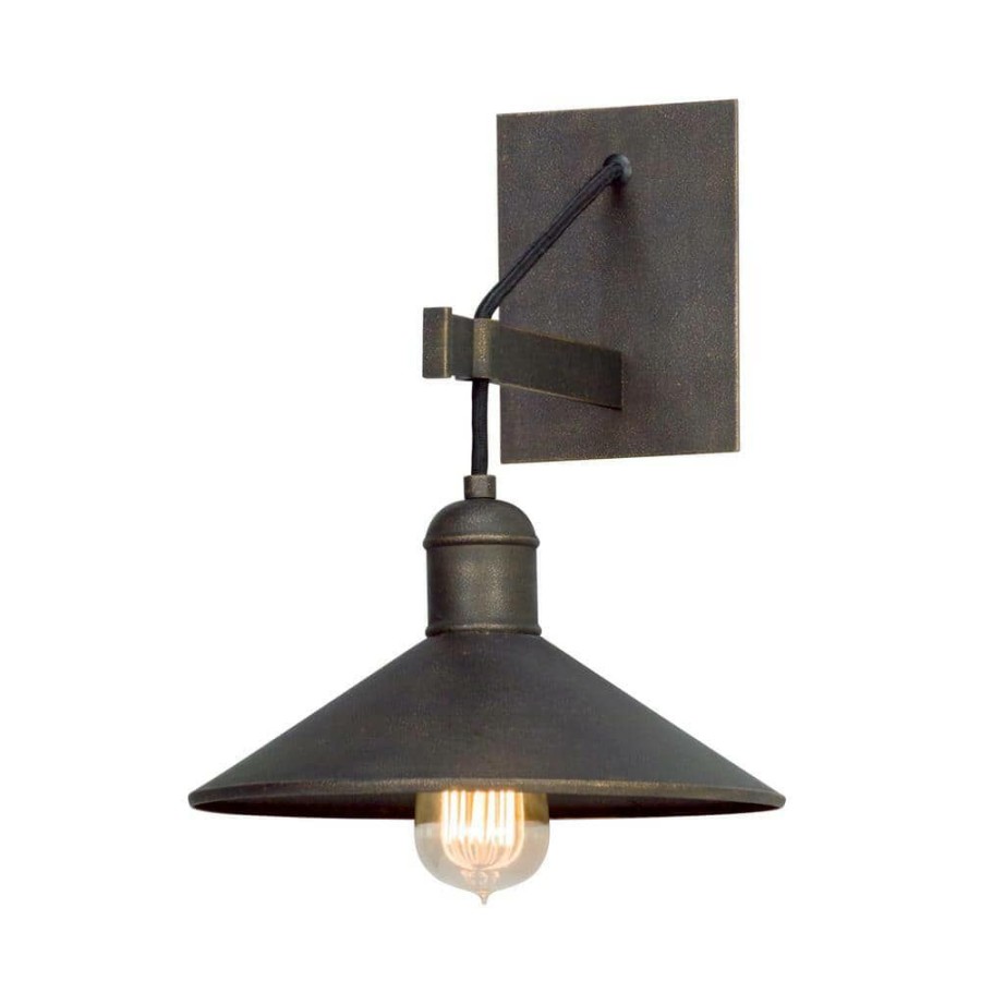 Wall Sconces * | Mccoy Vintage Bronze Wall Mount Sconce By Troy Lighting