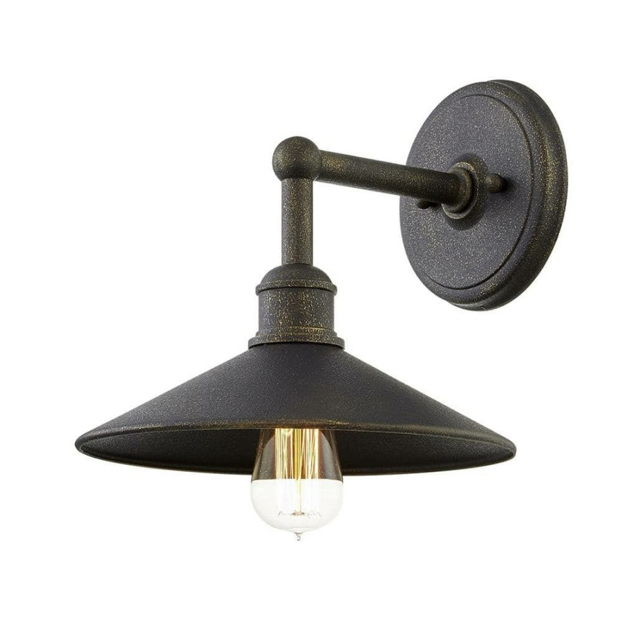 Wall Sconces * | Shelton 11 In. 1-Light Vintage Bronze Wall Sconce By Troy Lighting