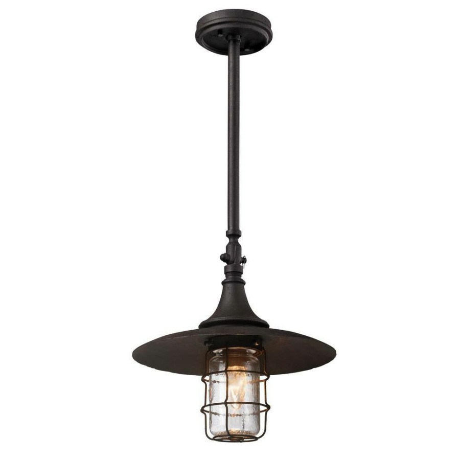 Outdoor Lighting * | Allegany 1-Light Centennial Rust Outdoor Pendant By Troy Lighting