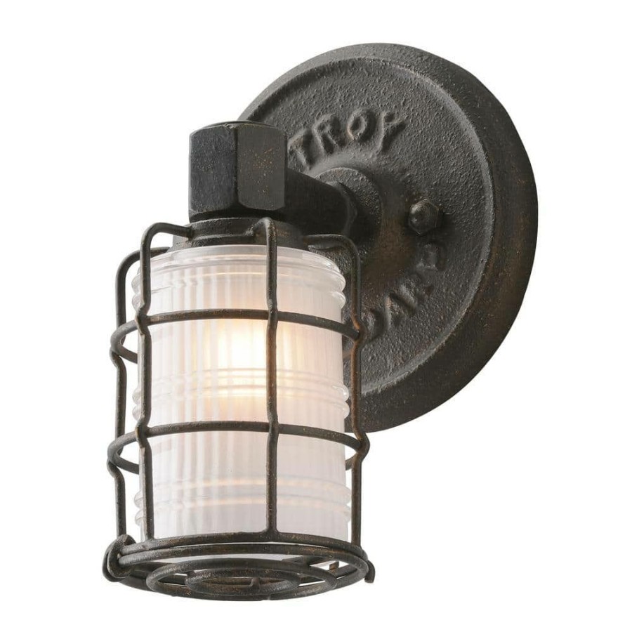 Vanity Lighting * | Mercantile 1-Light Vintage Bronze Vanity Light By Troy Lighting