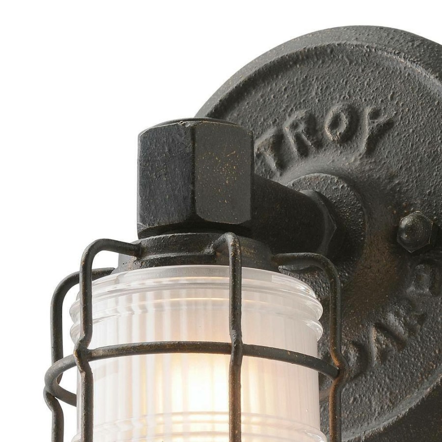 Vanity Lighting * | Mercantile 1-Light Vintage Bronze Vanity Light By Troy Lighting