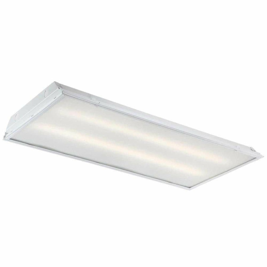 Commercial Lighting * | 2 Ft. X 4 Ft. 192-Watt Equivalent Integrated Led White Troffer, 4000K By Envirolite