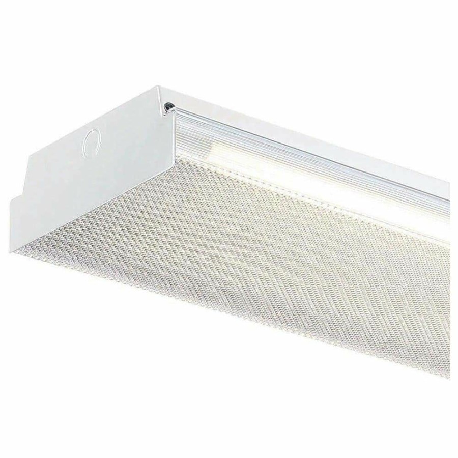 Commercial Lighting * | 4Ft. 3,600 Lumens 2-Light T8 Led White Wraparound Light, 3500K By Envirolite