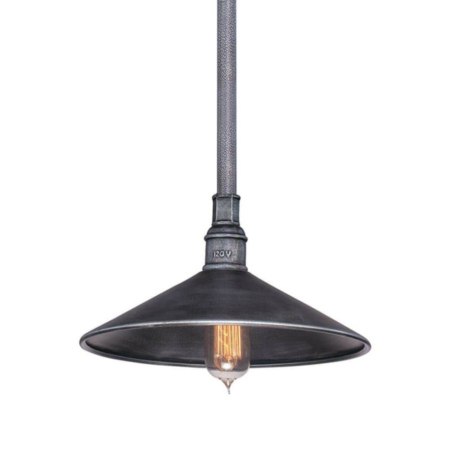 Outdoor Lighting * | Toledo 1-Light Old Silver Outdoor Hanging Pendant By Troy Lighting