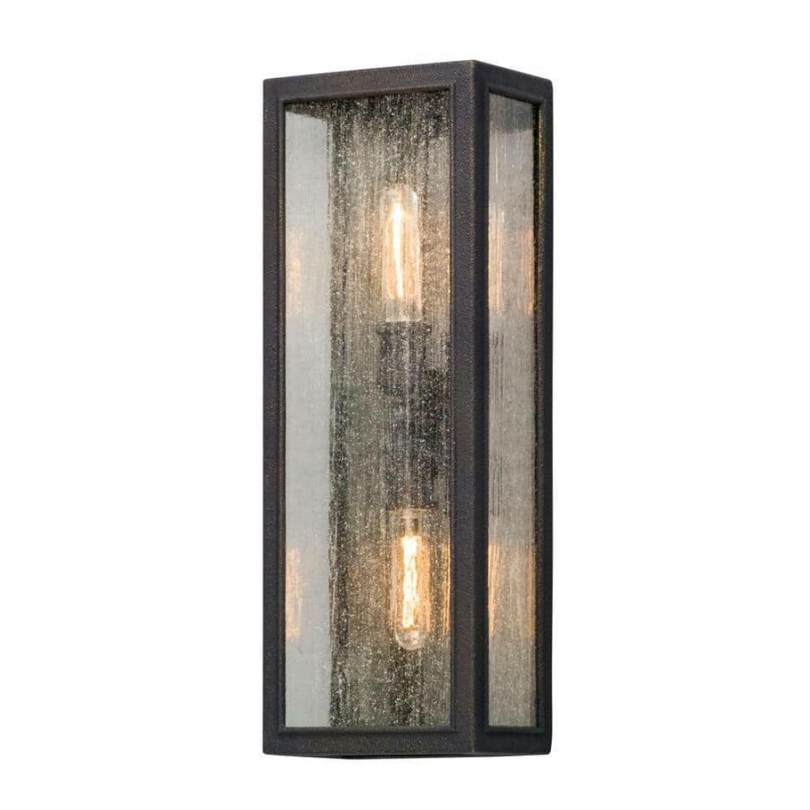 Outdoor Lighting * | Dixon 2-Light Vintage Bronze Outdoor Wall Lantern Sconce By Troy Lighting