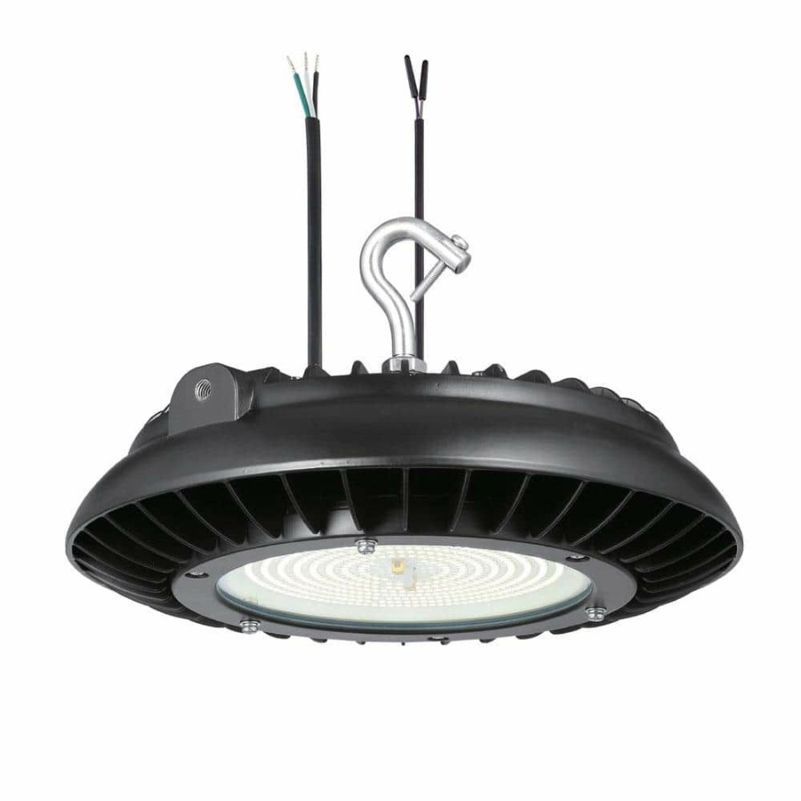 Commercial Lighting * | 11 In. Round Integrated Led Black High Bay Light, 5000K By Envirolite