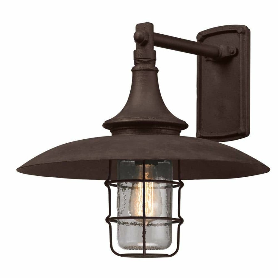 Outdoor Lighting * | Allegany Centennial Rust Outdoor Wall Lantern Sconce By Troy Lighting