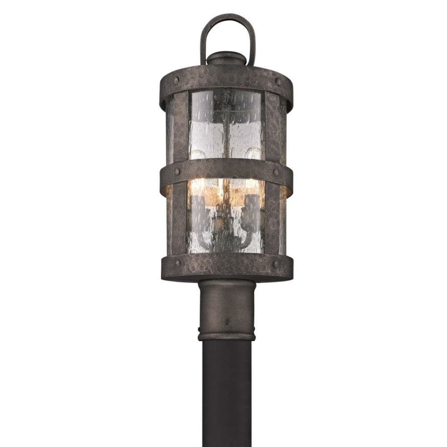 Outdoor Lighting * | Barbosa 3-Light Outdoor Barbosa Bronze Post Light By Troy Lighting