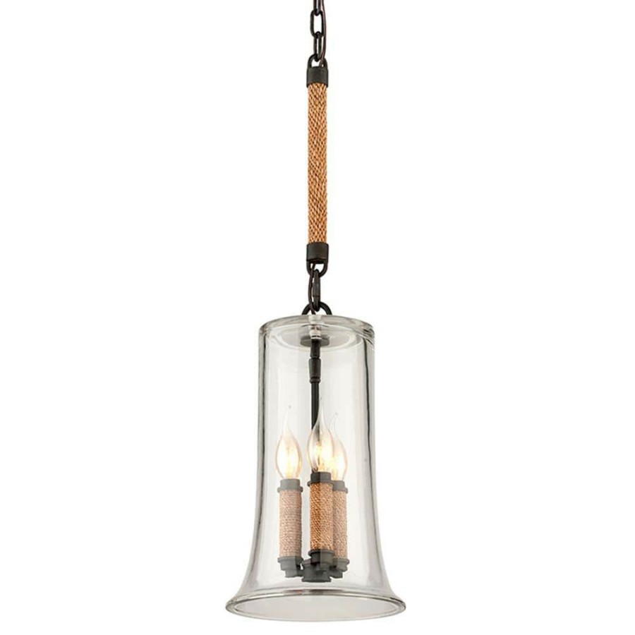 Commercial Lighting * | Pier 39 3-Light Shipyard Bronze Pendant By Troy Lighting