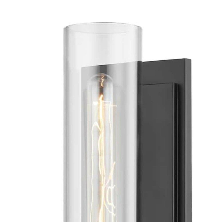 Wall Sconces * | Kai 1-Light Satin Black Wall Sconce By Troy Lighting