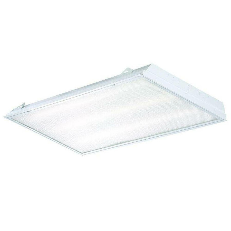 Commercial Lighting * | 2 Ft X 4 Ft 3-Light Prismatic T8 Tube Led Grid Ceiling Lay-In Troffer By Envirolite