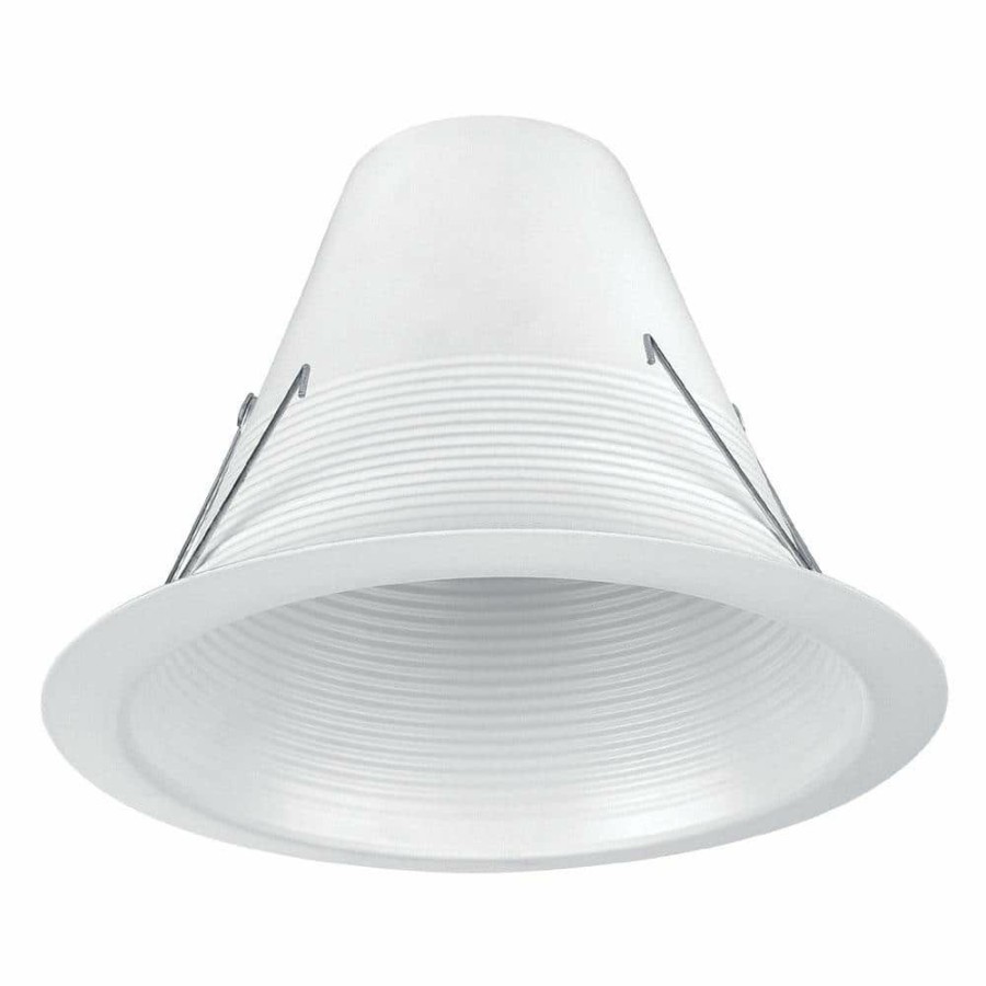 Recessed Lighting * | 6 In. White Recessed Air Tight Baffle Trim (6-Pack) By Envirolite