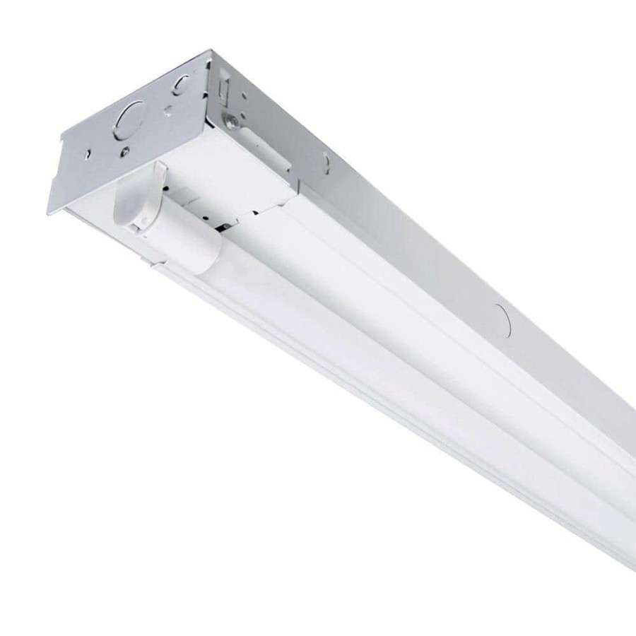 Commercial Lighting * | 8 Ft. T8 Led White Strip Light Fixture, 4000K By Envirolite