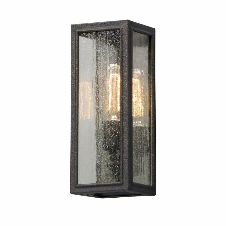 Outdoor Lighting * | Dixon 1-Light Vintage Bronze Outdoor Wall Lantern Sconce By Troy Lighting