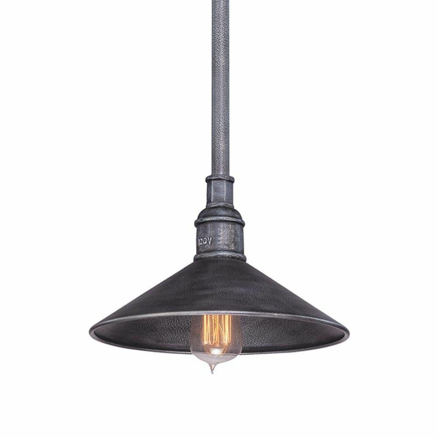 Outdoor Lighting * | Toledo 1-Light Old Silver Outdoor Hanging Pendant By Troy Lighting