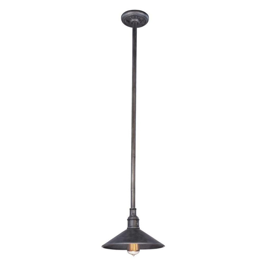 Outdoor Lighting * | Toledo 1-Light Old Silver Outdoor Hanging Pendant By Troy Lighting