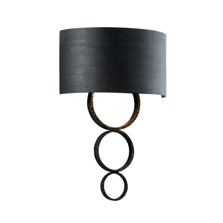 Wall Sconces * | Rivington 10 In. Charred Copper Sconce By Troy Lighting