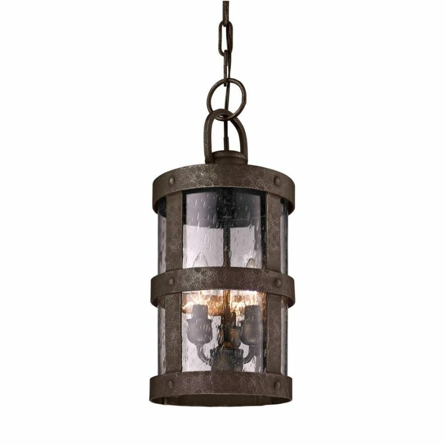 Outdoor Lighting * | Barbosa 3-Light Barbosa Bronze Outdoor Pendant By Troy Lighting