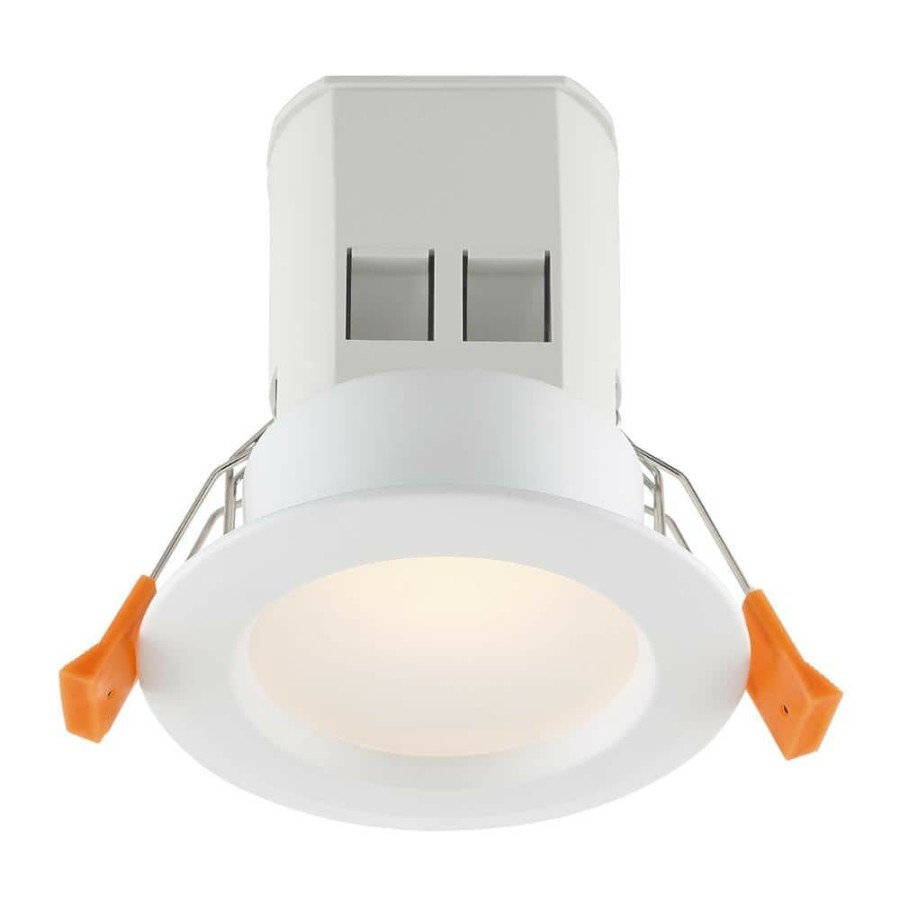 Recessed Lighting * | Easy-Up 3 In. White Baffle Recessed Integrated Led Kit At 94.6 Cri, 3000K, 584 Lumens By Envirolite